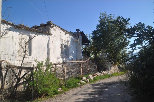 Cute old house in Papandreou settlement in tourkovounia, athens, greece