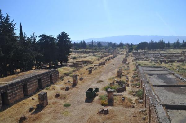 View of Anjar archeological site