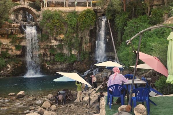 afqa, lebanon pool and waterfall