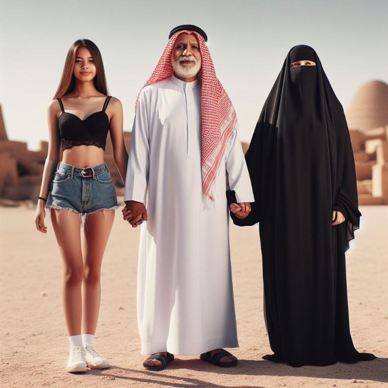 An Arab Man, his First-Cousin Wife, and his Filipino Girlfriend