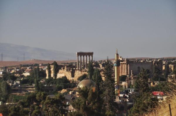 View of Baalbek from the hill