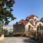 church at the foot of the hill of the nymphs in athens, greece