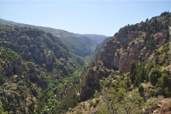 The bottom of the Qadisha Valley, lebanon mountain trail 
