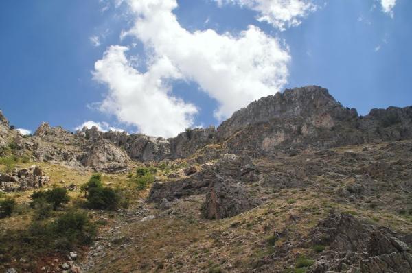 Craggy peaks in lebanon mountains