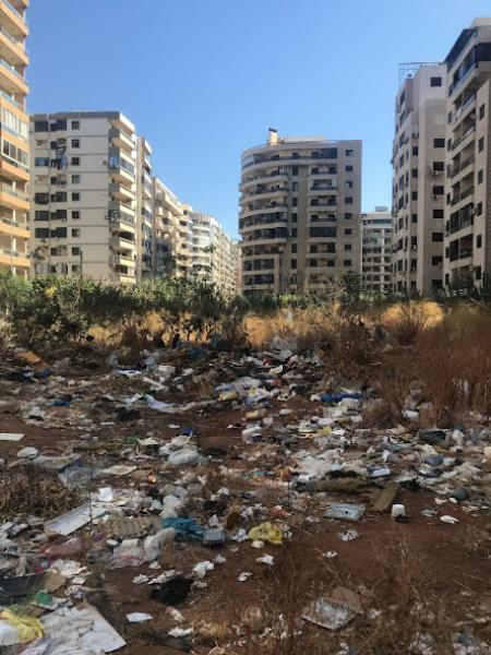 trash and condos in tripoli, lebanon