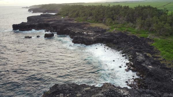 mauritius south coast drone image