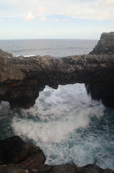 waves under pont naturel in mauritius