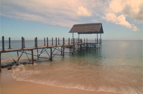 at the south beach of Balaclava Bay (best snorkeling spot)