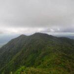 view from top of the black river peak, the highest mountain in mauritius