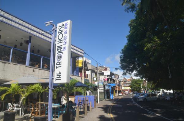 trojan horse greek restaurant in grand baie, mauritius