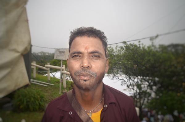 nepali pilgrim at shiva maharastri festival in ganga talao, mauritius