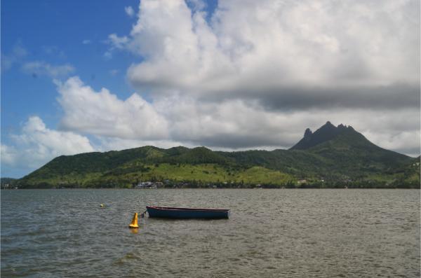 view from grand river south east port in mauritius