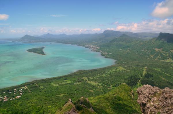 north view from the top of le morne brabant