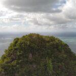 The peak of Lion Mountain in mauritius