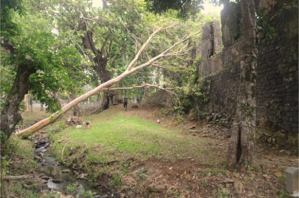 remnants of the first dutch fort, the oldest manmade structure in mauritius 