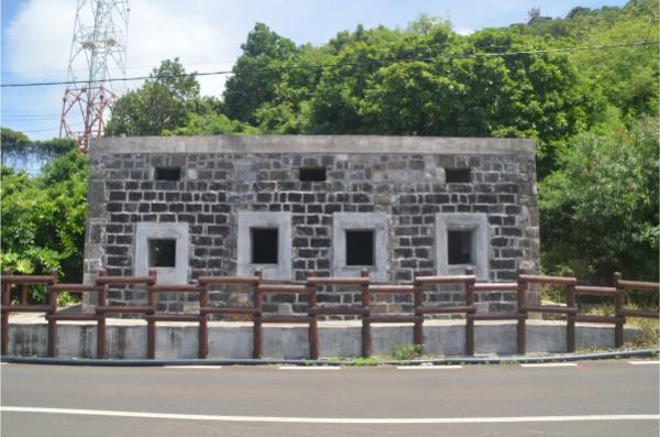 ww2 era bunker at pointe du diable, mauritius