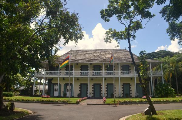 Le Chateau Mon Plaisir in Mauritius botanical garden