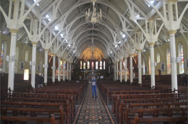 Sainte Therese Church interior in curepipe mauritius