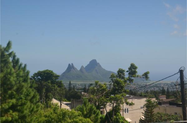 View of Rampart Mountain from trou aux cerfs in curepipe