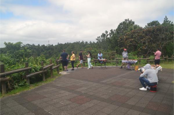 Viewpoint of Lush Trou aux Cerfs vlocanic crater in curepipe mauritius