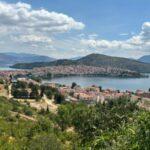 nice view of kastoria city and kastoria lake in the summer