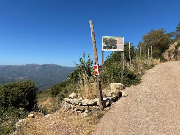 The trail head of the first section of the Menalon Mountain Trail