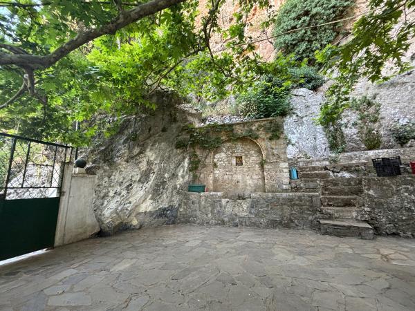 the garden of Prodromos Monastery in lousios gorge, aracadia, greece