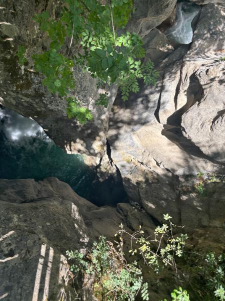 Lousios River on the lousios gorge’s bottom