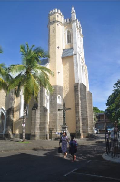 Notre Dame des Anges catholic church in mahebourg