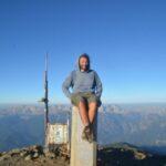 on the top of mount smolikas in greece