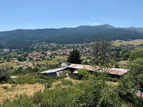 View of Samarina village in epirus greece