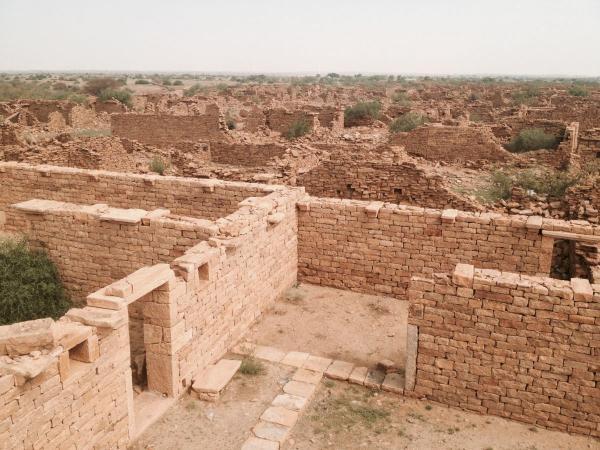 abandoned village in thar desert in rajasthan 