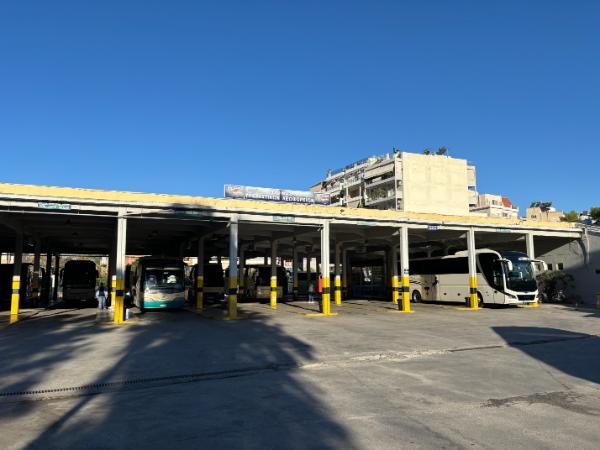 Liosion Bus station in athens, greece