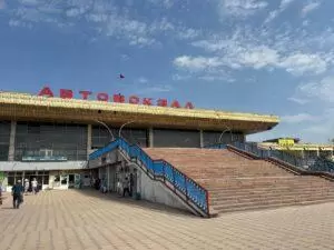 The bus terminal of Bishkek, kyrgyzstan