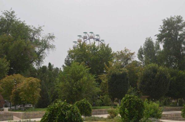 Ferris wheel in Samonids Park in Bukhara, Uzbekistan