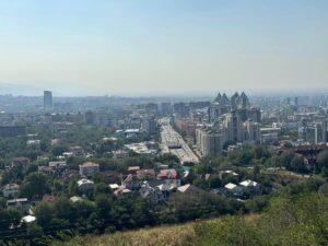 View of Almaty from Kok Tobe Hill