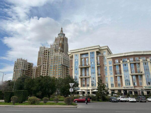 The characteristically Soviet Triumph Astana Residential Complex