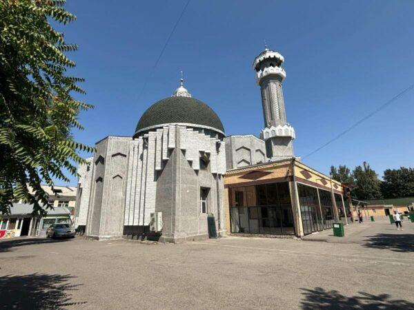 Bishkek’s frugal green-domed Central Mosque