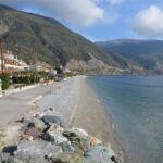 photo of paradisal quiet beach in ilia village on euboea island, greece