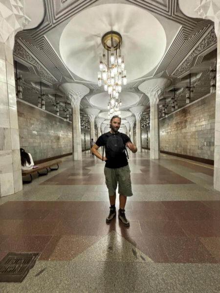 In one of Tashkent’s subway stations