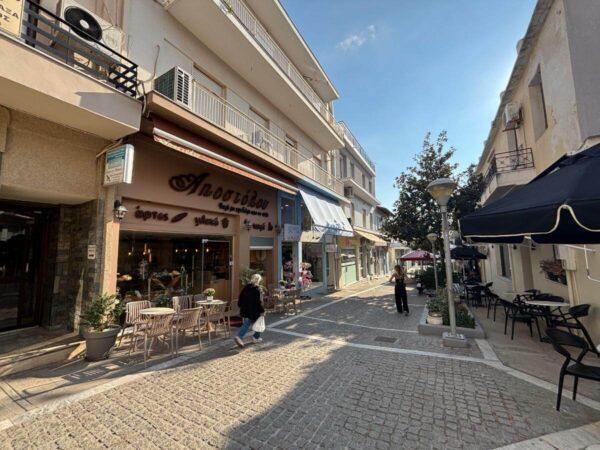 Pedestrian street in the center of Aliveri