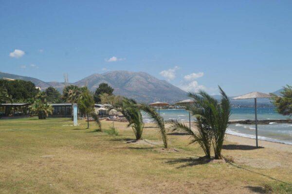 View of Olympus Euboicus from the beach of eretria