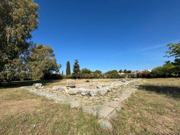 The foundations of Apollo Daphnephoros Temple in eretria