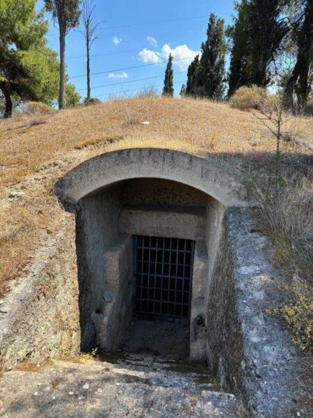 The entrance of Tomb of Erotes near eretria