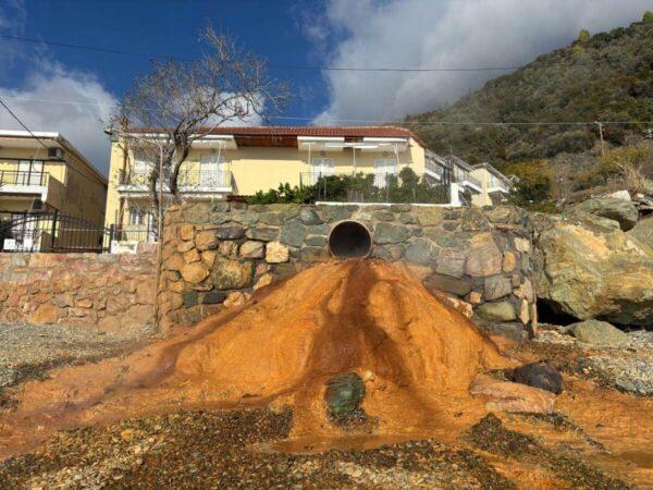 Thermal spring of Ilia village, evia island