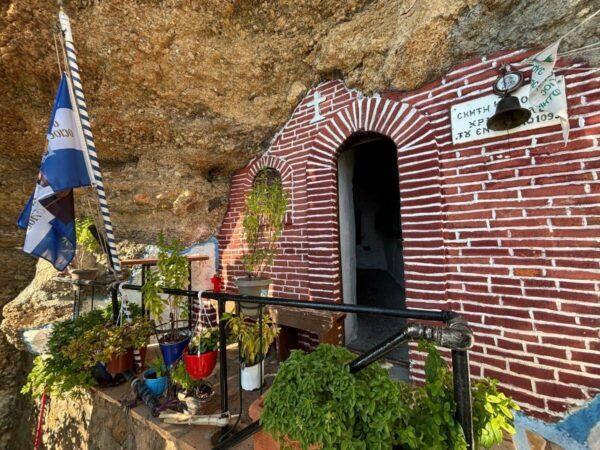 The Hermitage of Saint Christodoulos in limni on evia island