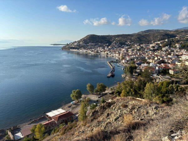 View of Limni from Saint Nicholas Chapel on evia island