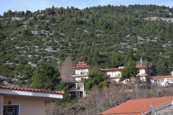 hotel steni with mountain view on evia island, evia island