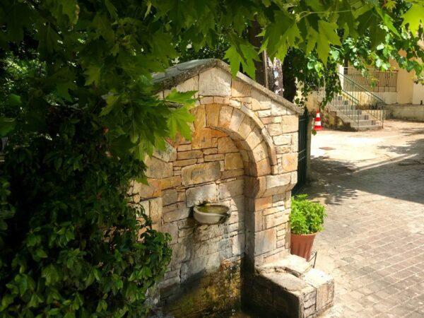 One of many stone springs in Steni, evia island