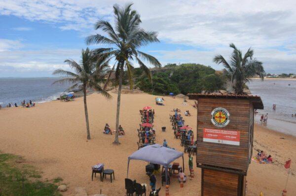 beach of barra de sao joao in rio state in brazil